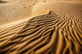 windblown sand dunes create unique patterns and designs in the desert landscape Royalty Free Stock Photo