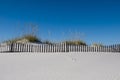 Windblown sugar white sand on Pensacola Beach Florida Royalty Free Stock Photo