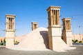 Windcatcher of an old house , Yazd, Iran Royalty Free Stock Photo