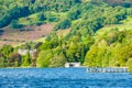 Windermere boat house and Jetty Lake District UK Royalty Free Stock Photo
