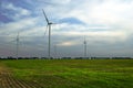 Windfarm on green field