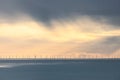 Windfarm on horizon Royalty Free Stock Photo