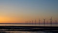 Windfarm on Redcar coastline.