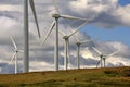 Windfarm structures, Scotland Royalty Free Stock Photo