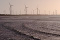 Windfarm at Wattle Point, South Australia, in early morning light.