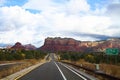 Winding Airport Road viewed from Sedona Airport Vortex Royalty Free Stock Photo