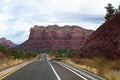 Winding Airport Road viewed from Sedona Airport Vortex Royalty Free Stock Photo