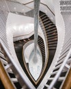 winding and beautiful staircase building Royalty Free Stock Photo