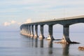 Winding Confederation Bridge Royalty Free Stock Photo