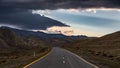 Winding country road in mountains Royalty Free Stock Photo