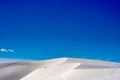 Winding Curves On Top of White Sand Dunes Royalty Free Stock Photo