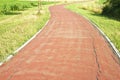 Winding cycle path in tuscany countryside Italy - Pisa - Peccioli