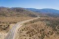 Winding Desert Wilderness Road in Southwest