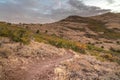 Winding dirt hiking trail in Utah mountains Royalty Free Stock Photo