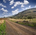 Winding dirt road