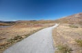 Winding hiking path at Independence Pass mountain top rest stop outside of Aspen Colorado United States