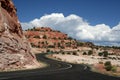 Winding mountain highway