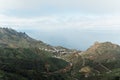 Winding mountain road in Anaga Mountains Taganana Tenerife, Canary island Royalty Free Stock Photo