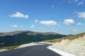 Beautiful mountain landscape with road in Romania Royalty Free Stock Photo