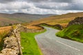 Winding mountain road in The Lake District National Park Royalty Free Stock Photo