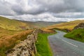 Winding mountain road in The Lake District National Park Royalty Free Stock Photo