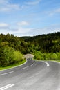 A winding mountain road Royalty Free Stock Photo