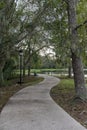 Winding Path Around a Lake, Celebration, Florida Royalty Free Stock Photo