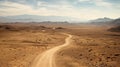 A Winding Path Through the Desert Hills