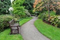 Winding Path in a Green Park Royalty Free Stock Photo