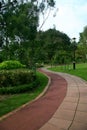 Winding path in park