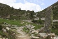 Winding path through Tyroler Ziller Valley, Austri