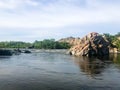 Winding river in a rocky gorge Royalty Free Stock Photo