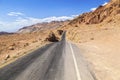 Winding road Artists drive in Death Valley Royalty Free Stock Photo