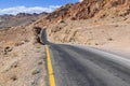 Winding road Artists drive in Death Valley Royalty Free Stock Photo