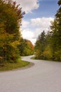 Winding Road During Autumn Season Royalty Free Stock Photo