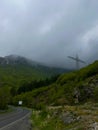 Winding road on Bjelasnica Mountain, Bosnia and Herzegovina Royalty Free Stock Photo