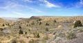 Winding Road in Central Oregon Panorama Royalty Free Stock Photo