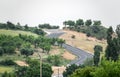 winding road with curves, mountain road Royalty Free Stock Photo