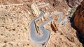 Winding road in Dades Gorges, Morocco Royalty Free Stock Photo