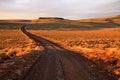 Road and Desert Hills Hart Mountain Royalty Free Stock Photo