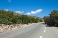 Winding Road in French Alps Royalty Free Stock Photo