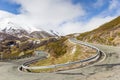 Winding road with hairpin bend in Picos de Europa Royalty Free Stock Photo