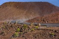 Winding Road at Haleakala National Park Maui Hawaii USA