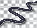 Winding Road Isolated Transparent Special Effect