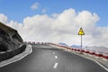 Twisty road and sky Royalty Free Stock Photo