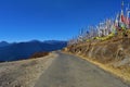 winding road in the mountain at chelela pass, Bhutan Royalty Free Stock Photo