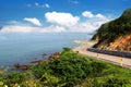 Winding Road In The Mountains Along The Coast Royalty Free Stock Photo