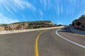 Winding road in the mountains of Israel Royalty Free Stock Photo