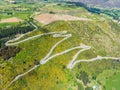 Winding Road on Mountain, Queenstown, New Zealand Royalty Free Stock Photo