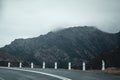 Winding Road through Mountains in Queenstown, Tasmania Royalty Free Stock Photo